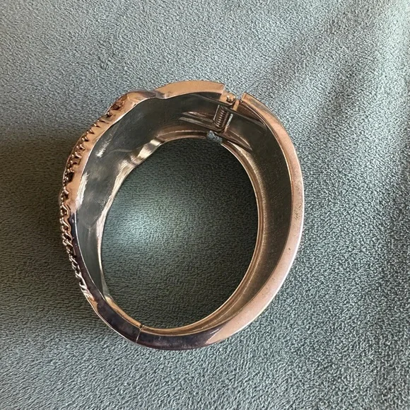 Silver Chunky Cuff Bracelet Owl Park Lane - Picture 8 of 8